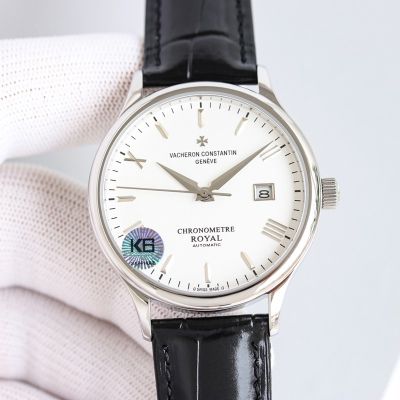 Vacheron Constantin Patrimony 9015 Movement 28800/H 316L Steel 40mm Silver Case Watch